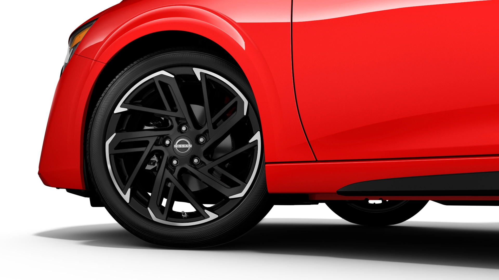 Sentra SR Premium exterior feature render in Energetic Ember