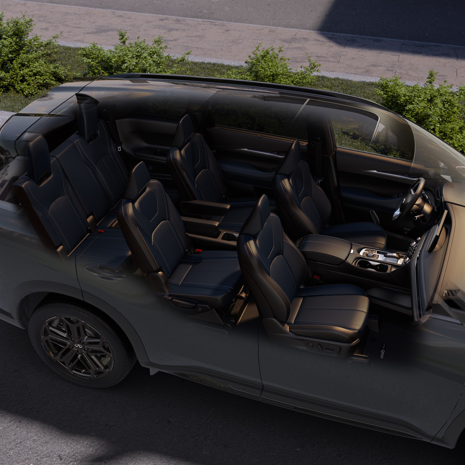 Interior buck shot four for the Infiniti QX60