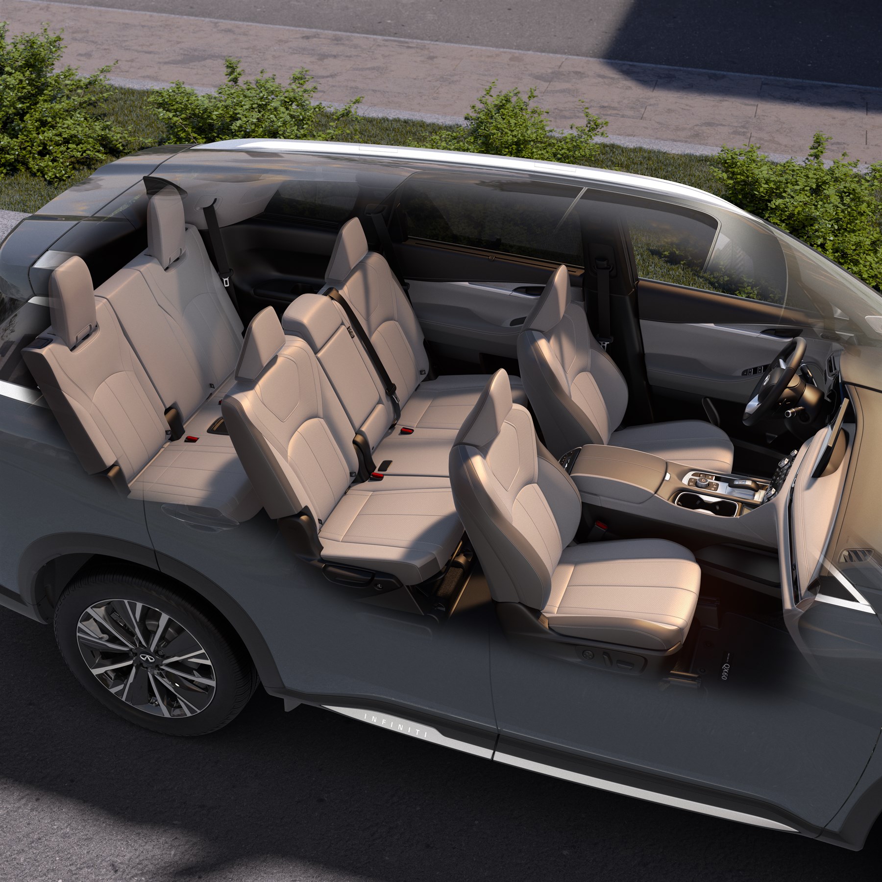 Interior buck shot image for the Infiniti QX60