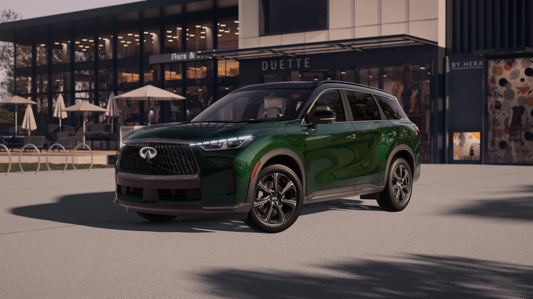 Major exterior launch image for the Infiniti QX60
